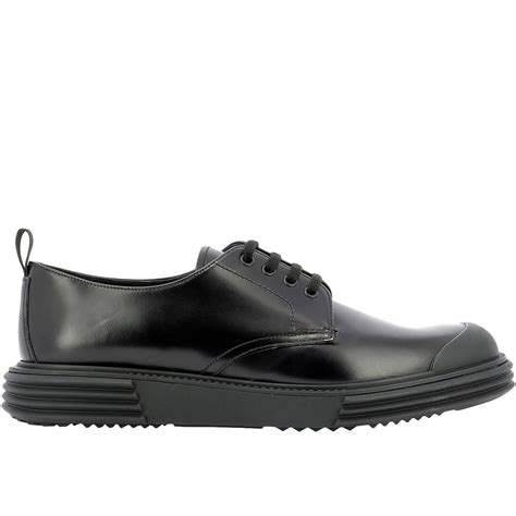 scarpe prada uomo stringate codice 2ee286_zjy_f0002|Scarpe Stringate In Pelle Spazzolata Nero .